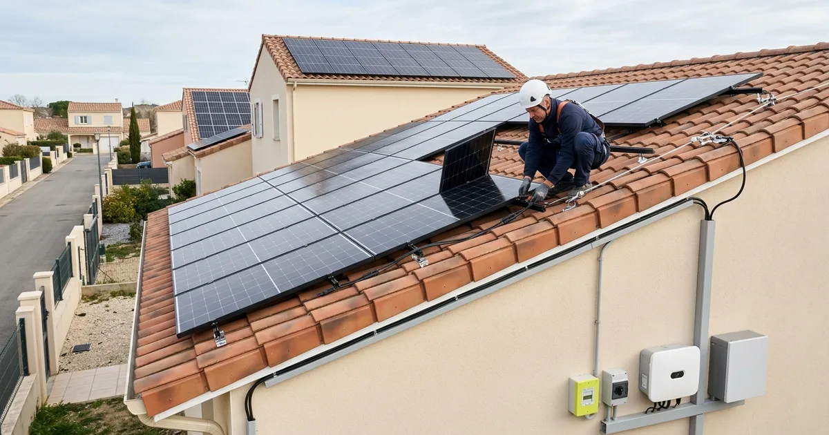 Panneaux solaires en toiture dans les Yvelines